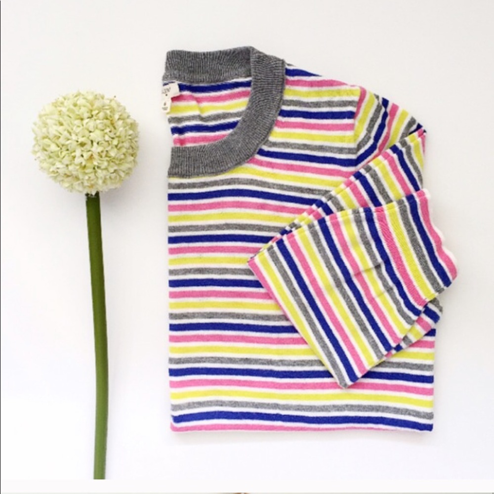 J. Crew Candy-colored Striped Sweater